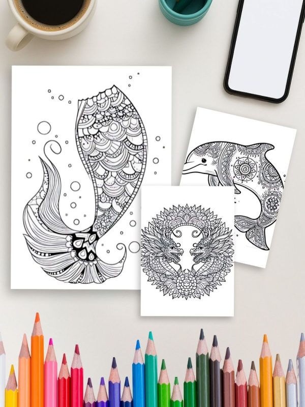 Mito e Magia – 108 Desenhos Mandala de Fantasia PDF - Imagem 4