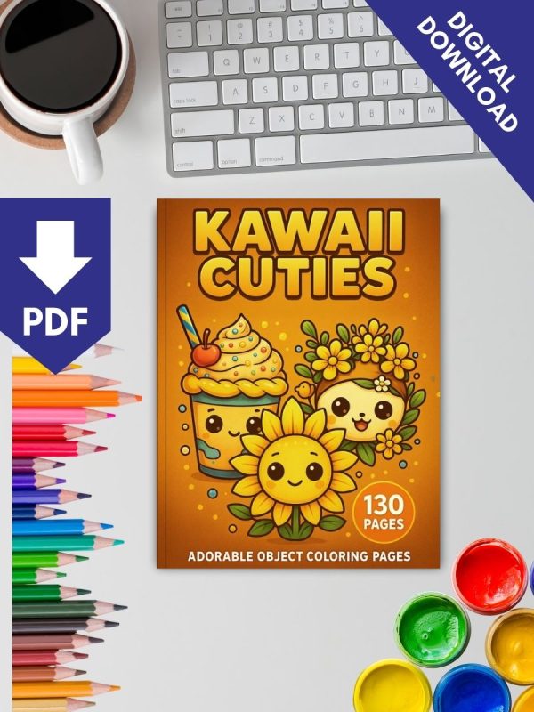 Fofurinhas Kawaii – 130 Desenhos do Dia a Dia para Pintar - Imagem 2