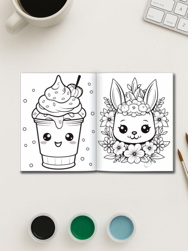 Fofurinhas Kawaii – 130 Desenhos do Dia a Dia para Pintar - Imagem 3