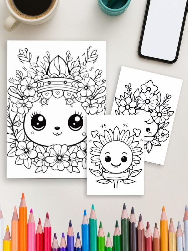 Fofurinhas Kawaii – 130 Desenhos do Dia a Dia para Pintar - Imagem 4