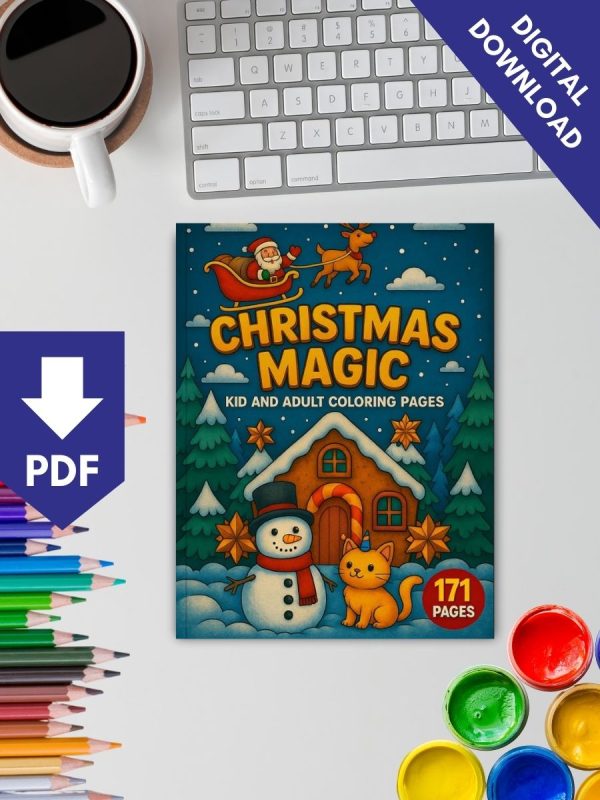 171 Desenhos de Natal Prontos para Imprimir e Colorir PDF - Imagem 2