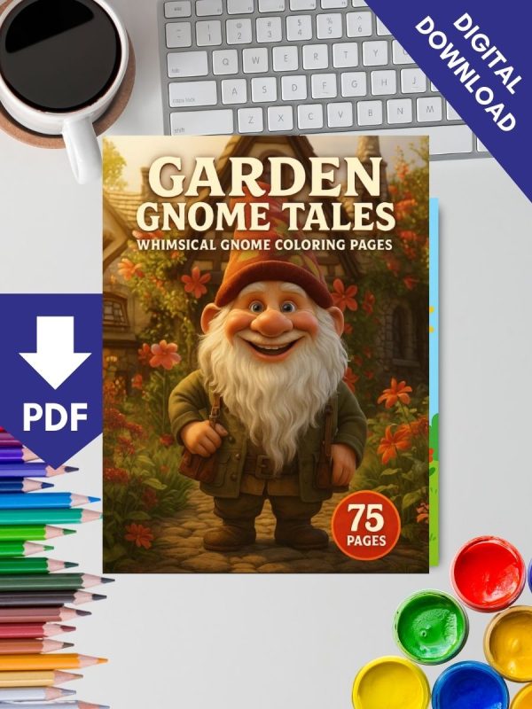 75 Desenhos de Gnomos no Jardim em PDF para Baixar - Imagem 2