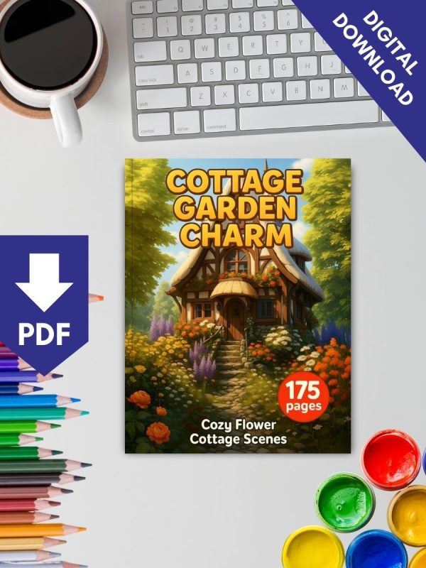 Encanto do Jardim de Campo – 175 Desenhos Colorir PDF - Imagem 2