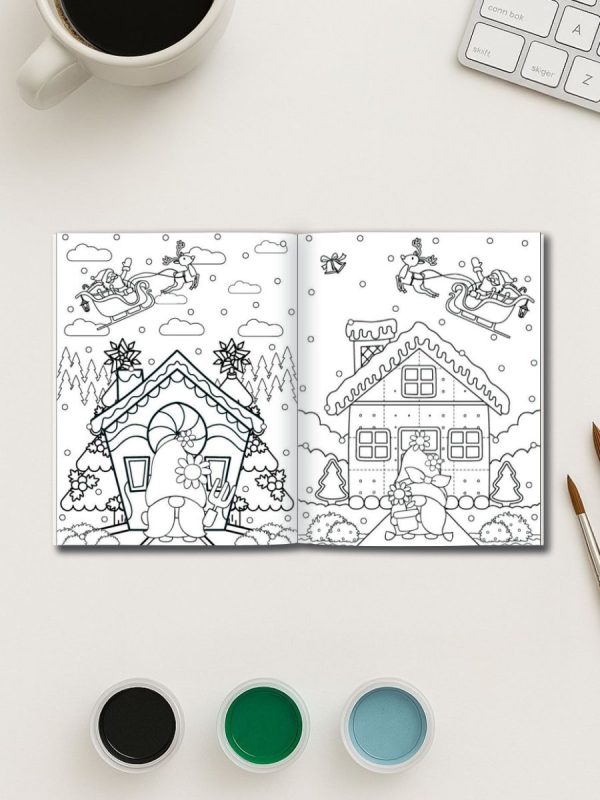 171 Desenhos de Natal Prontos para Imprimir e Colorir PDF - Imagem 3