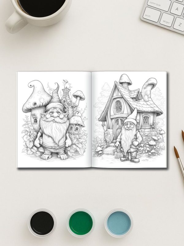 75 Desenhos de Gnomos no Jardim em PDF para Baixar - Imagem 3