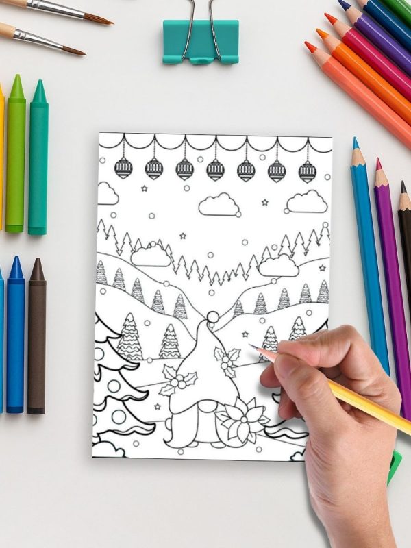 171 Desenhos de Natal Prontos para Imprimir e Colorir PDF - Imagem 5