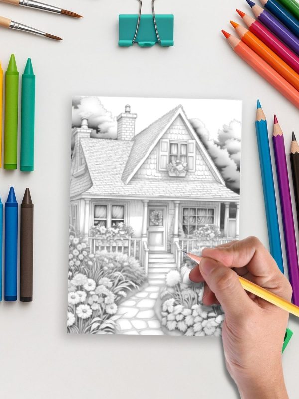 Encanto do Jardim de Campo – 175 Desenhos Colorir PDF - Imagem 5