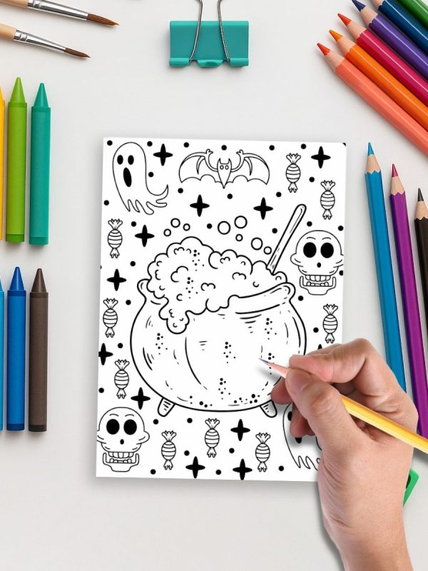 232 Desenhos de Halloween para Colorir PDF Todas as Idades - Imagem 5