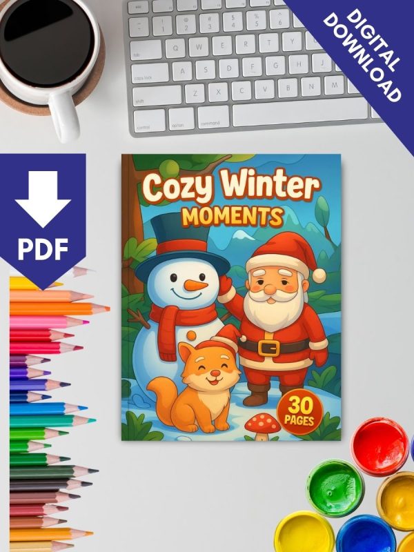 30 Desenhos de Inverno para Crianças – PDF para Imprimir - Imagem 2
