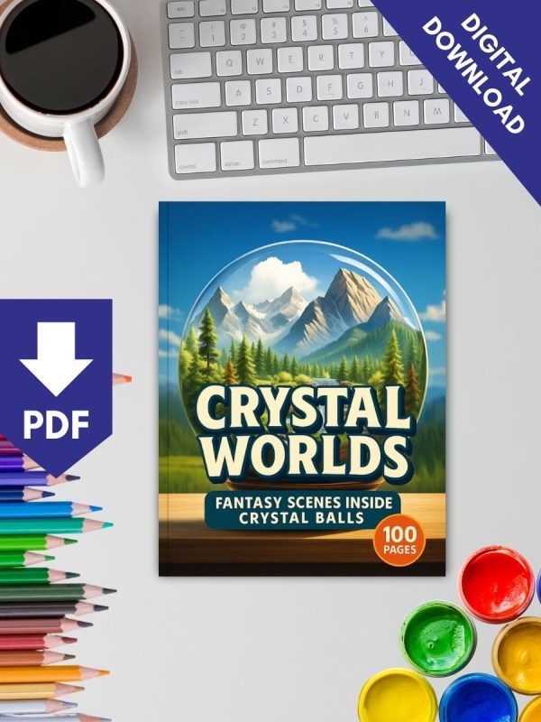 100 Fantasia Dentro de Bolas de Cristal Colorir PDF - Imagem 2