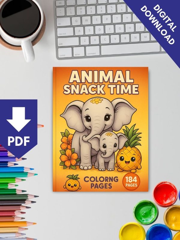 Lanche Animal – 184 Desenhos Fáceis para Criança Pintar - Imagem 2
