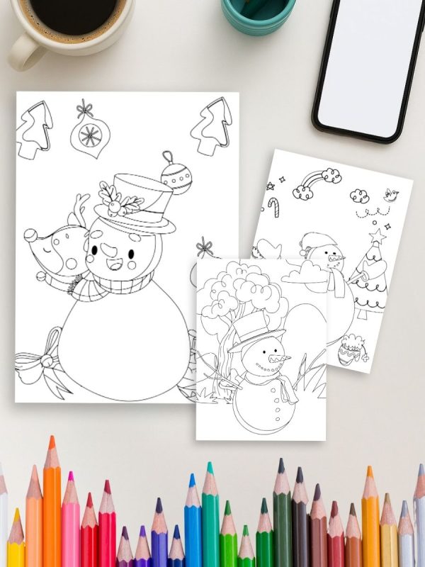 30 Desenhos de Inverno para Crianças – PDF para Imprimir - Imagem 4