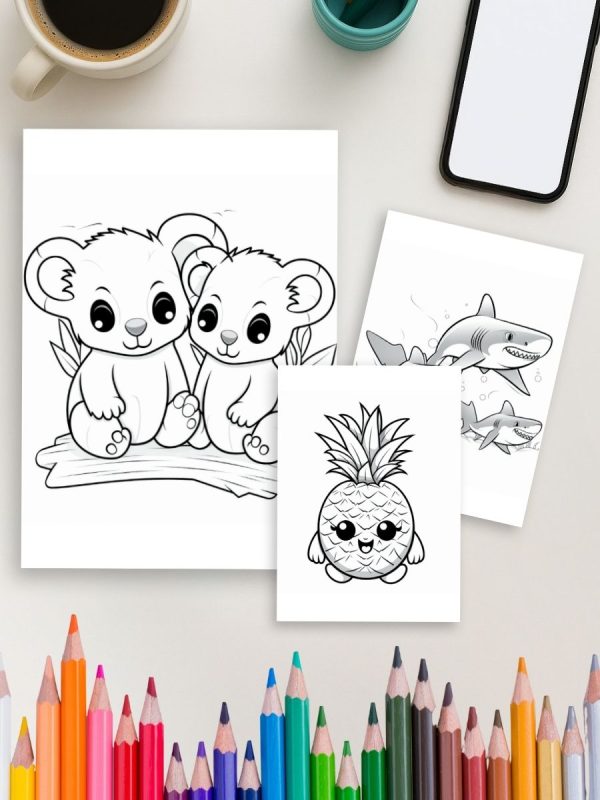 Lanche Animal – 184 Desenhos Fáceis para Criança Pintar - Imagem 4
