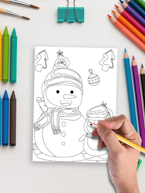 30 Desenhos de Inverno para Crianças – PDF para Imprimir - Imagem 5