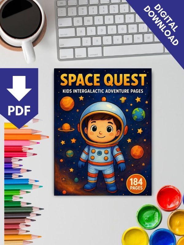 Missão Espacial – 184 Desenhos de Colorir para Crianças - Imagem 2