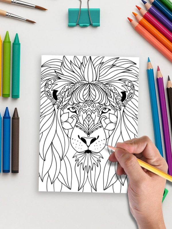 54 Animais com Padrões Intricados Pintar em PDF - Imagem 5