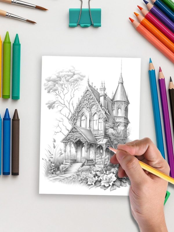 Mansões Assombradas 125 Casas de Fantasia Gótica PDF - Imagem 5