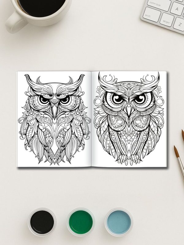 50 Desenhos de Corujas para Baixar em PDF e Colorir - Imagem 3