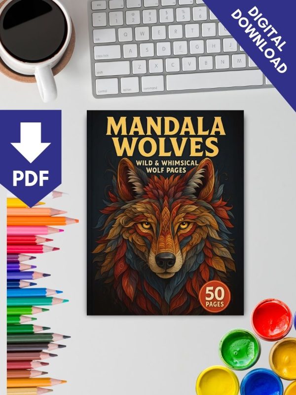 50 Desenhos de Colorir com Lobos em PDF para Imprimir - Imagem 2