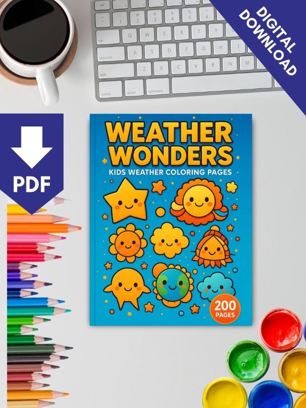 200 Desenhos de Clima e Estações do Ano Colorir PDF - Imagem 2