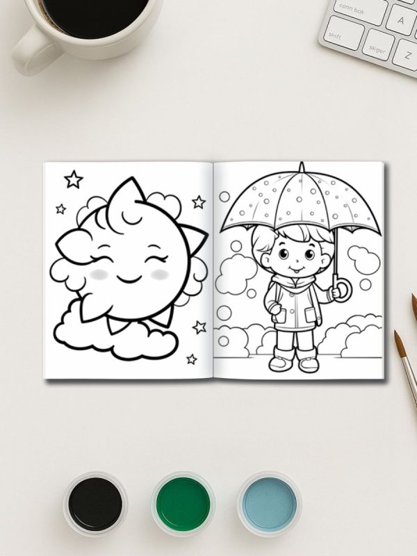 200 Desenhos de Clima e Estações do Ano Colorir PDF - Imagem 3