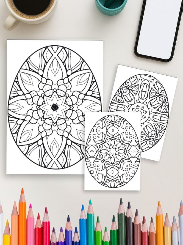 160 Desenhos de Ovos de Páscoa com Mandalas PDF - Imagem 4