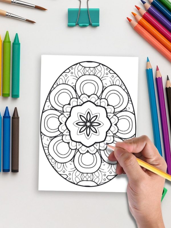 160 Desenhos de Ovos de Páscoa com Mandalas PDF - Imagem 5