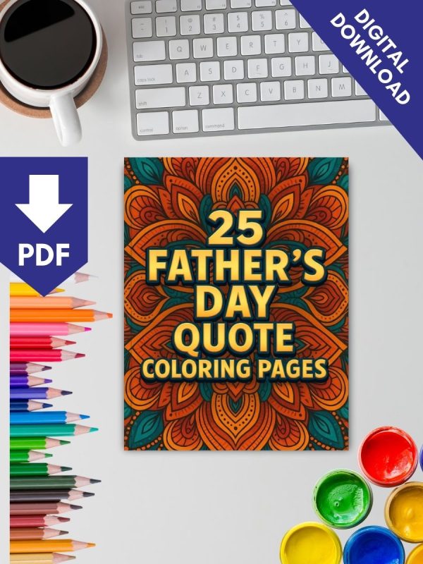 25 Desenhos com Frases para o Dia dos Pais em PDF - Imagem 2