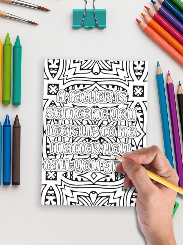 25 Desenhos com Frases para o Dia dos Pais em PDF - Imagem 5