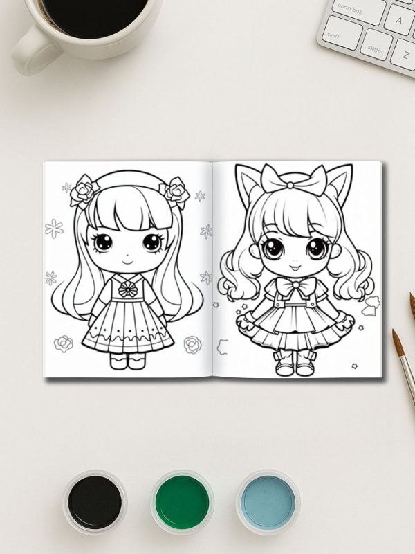 297 Desenhos Kawaii Super Fofos para Colorir em PDF - Imagem 3