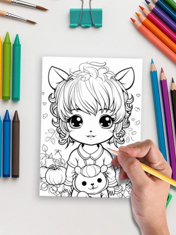 297 Desenhos Kawaii Super Fofos para Colorir em PDF - Imagem 5