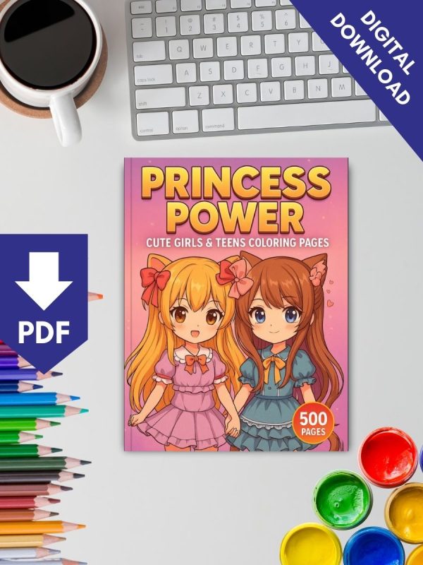 500 Desenhos de Colorir para Meninas e Adolescentes PDF - Imagem 2
