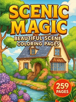 259 Paisagens Lindas para Colorir - Adultos e Adolescentes