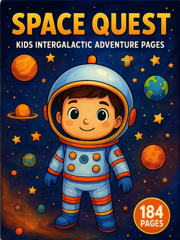 Missão Espacial – 184 Desenhos de Colorir para Crianças