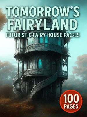 100 Desenhos Casas de Fadas Futuristas em PDF para Colorir